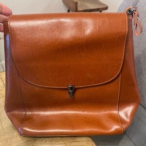 Heshe leather backpack purse bag
